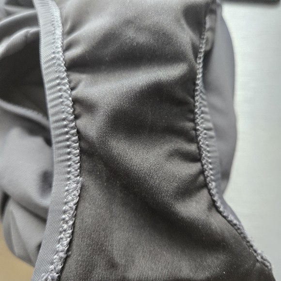 Lands' End Charcoal Women's Mini Swim Skirt Skort UPF 50+ Beach Resort Size 12P - Picture 7 of 10